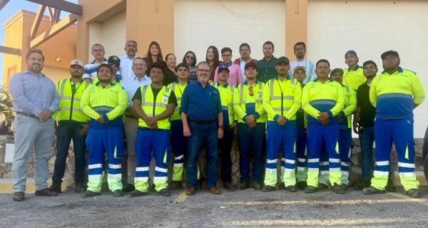 Equipo de trabajo de Aqualia México para el Proyecto MIG en Los Cabos, Cabo San Lucas. Gestión de agua potable, ciclo del agua
